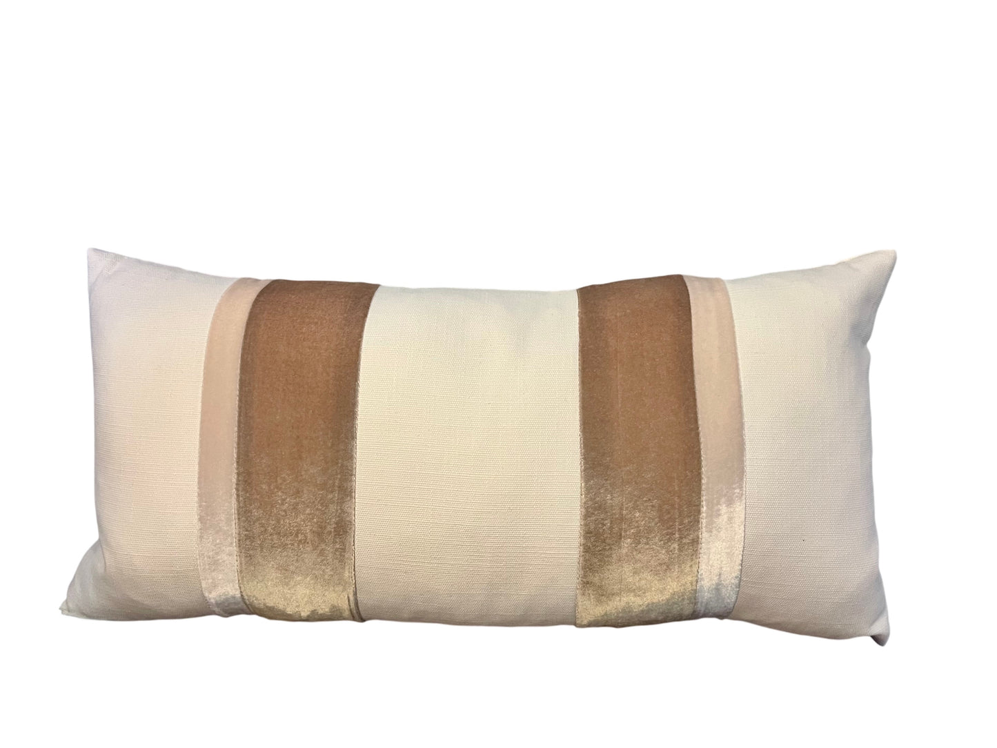 Stripe Oblong Pillow, Latte