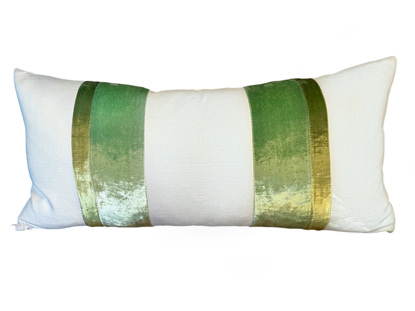 Stripe Oblong Pillow, Grass