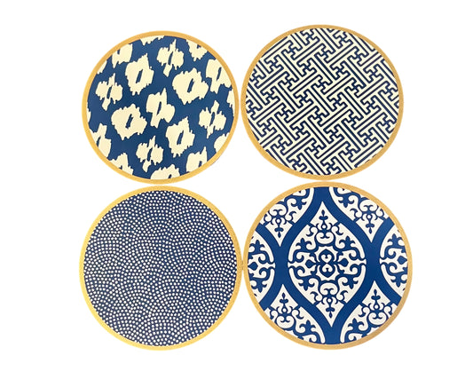 Set of 4 coasters, navy