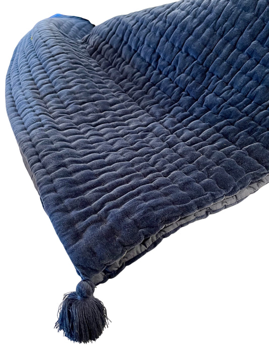 Velvet Throw, indigo