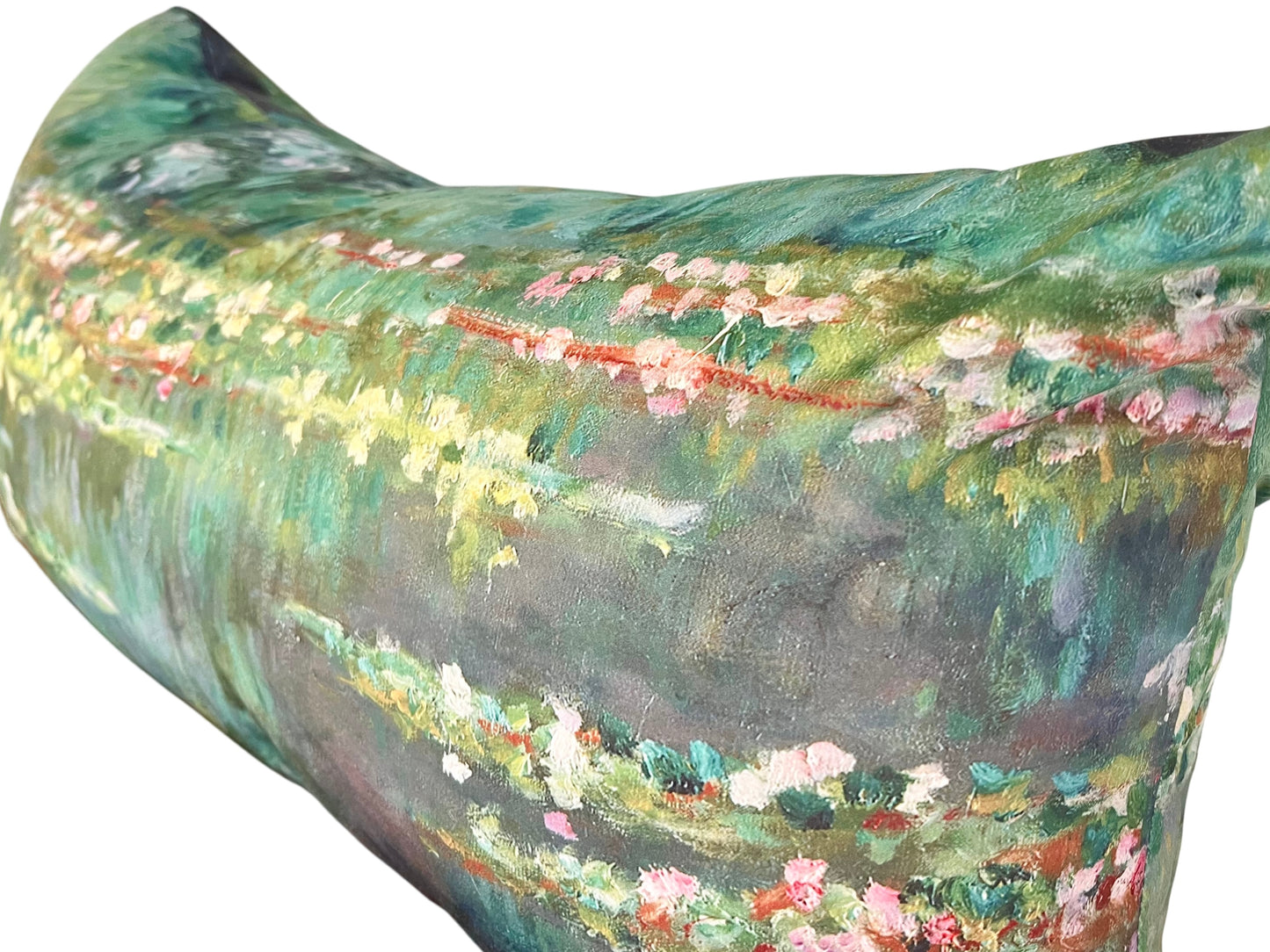 Satin Lumbar Pillow, Water Lilies