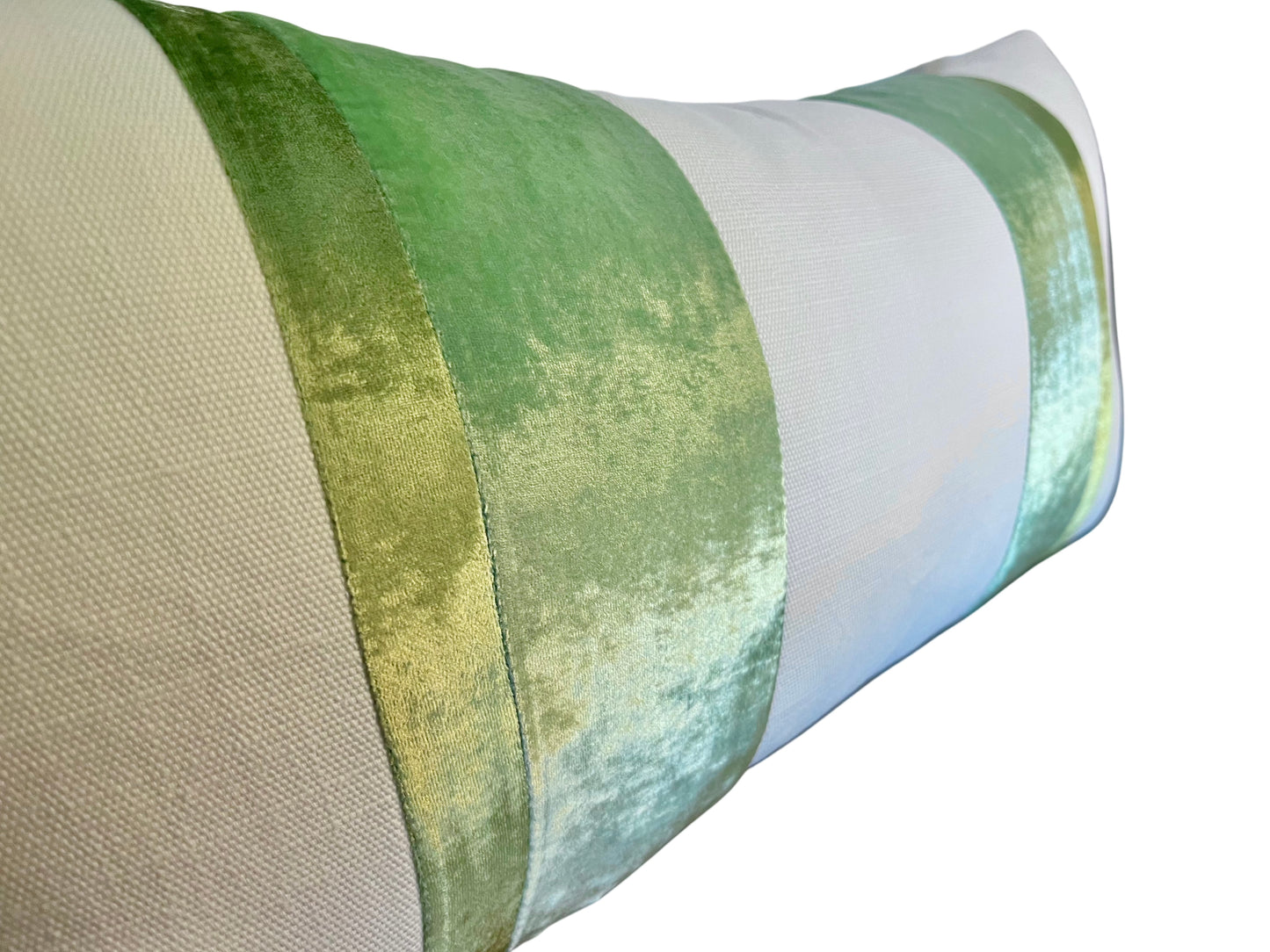 Stripe Oblong Pillow, Grass