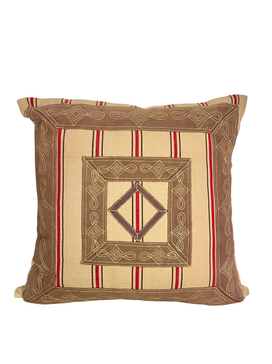 Embroidered Throw Pillow