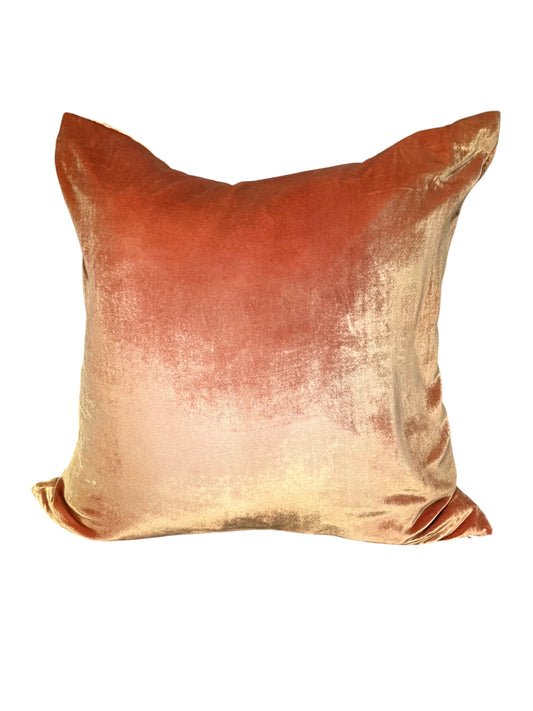 Ombre Velvet Pillow, mango