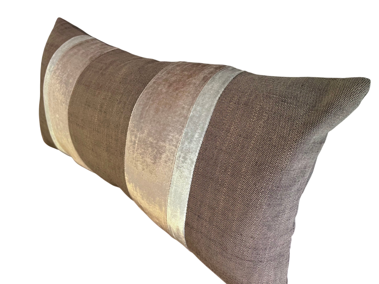 Linen Stripe Pillow, Coyote