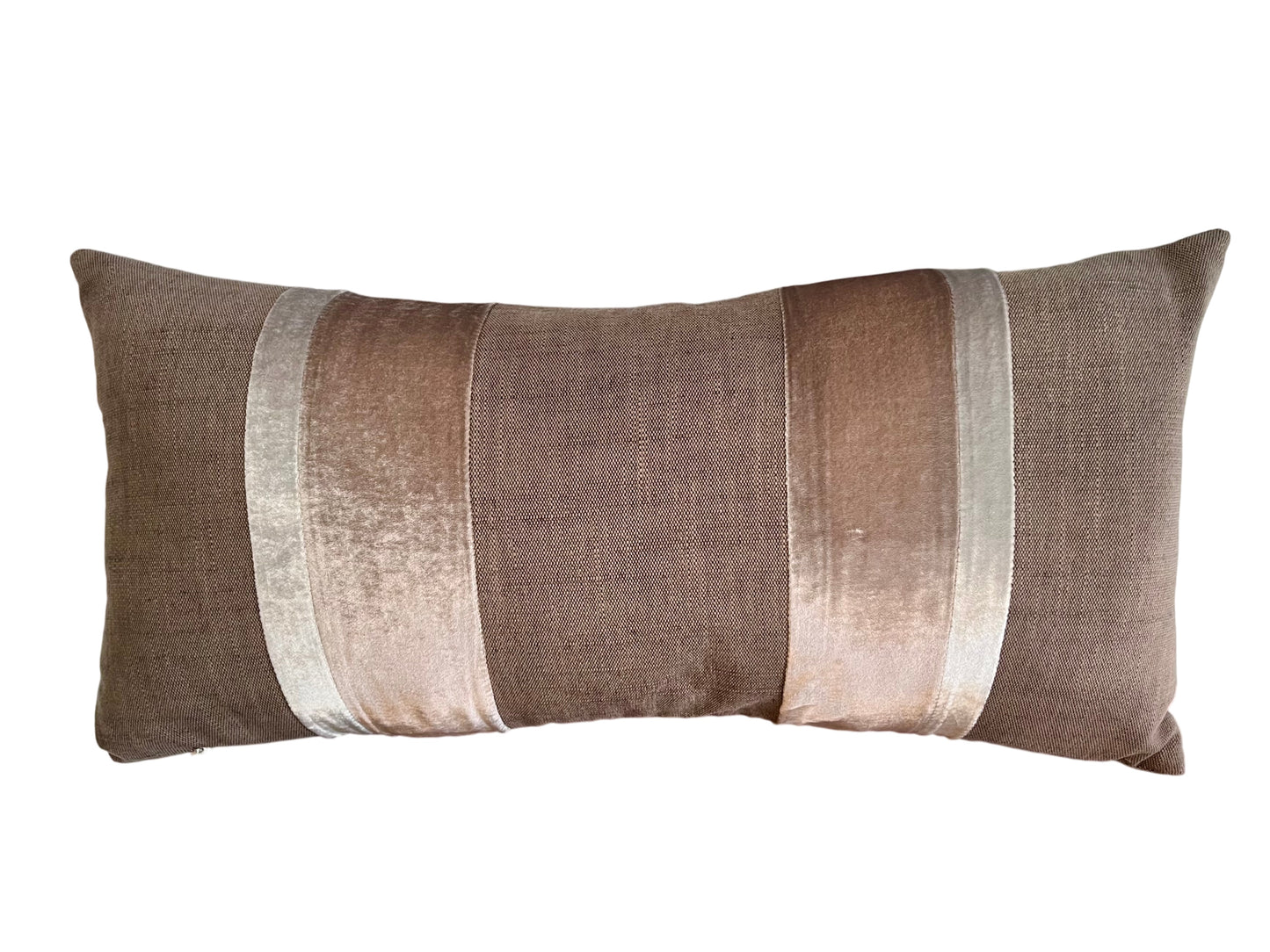 Linen Stripe Pillow, Coyote