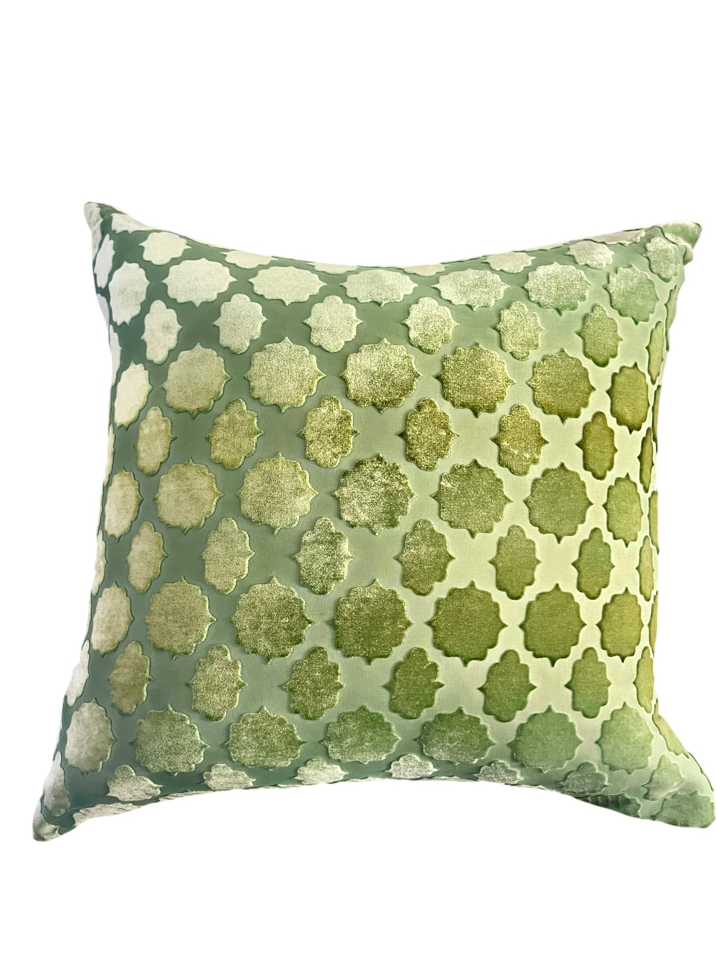 Velvet Throw Pillow, grass