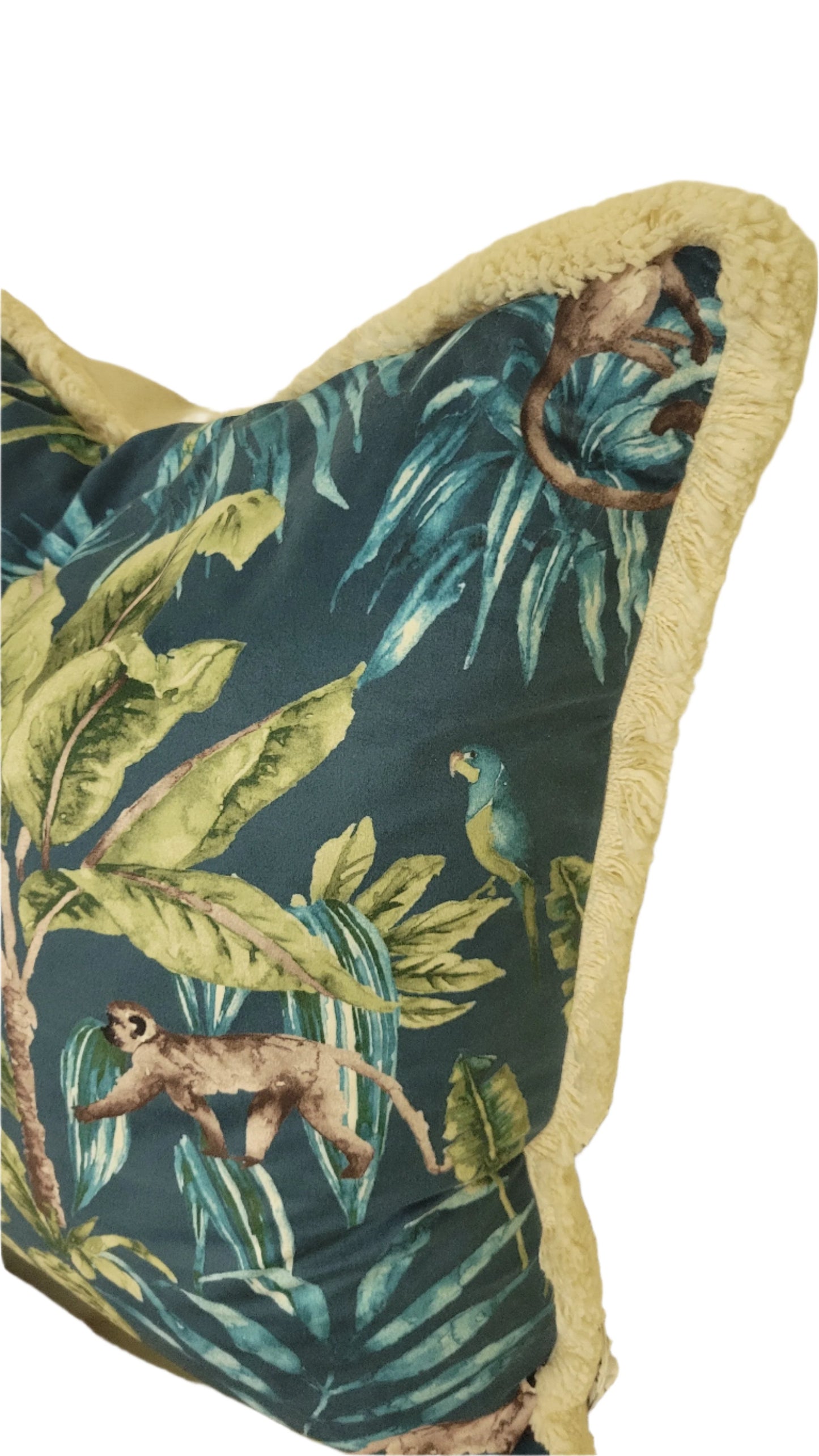 Monkey & Palm Tree Pillow