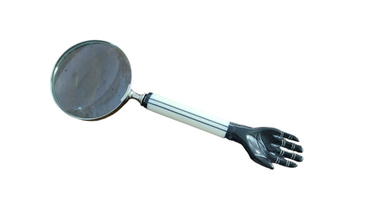 Magnifying Glass with hand